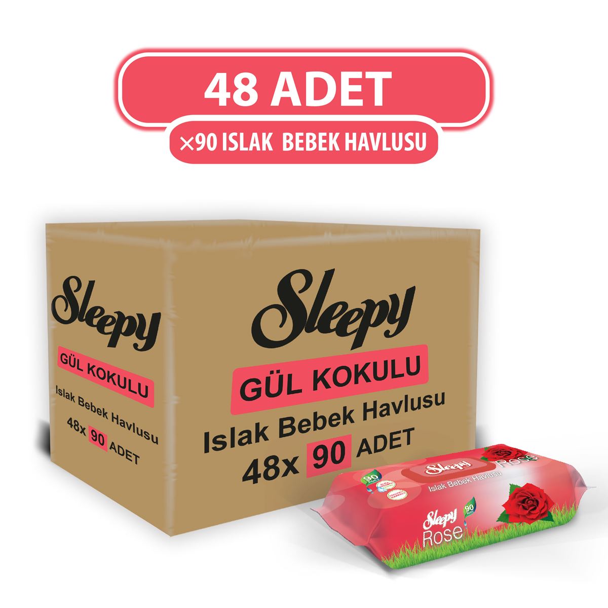 Sleepy Rose Islak Havlu 90'lı