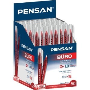 Pensan 2270 Büro Tükenmez Kalem Kırmızı