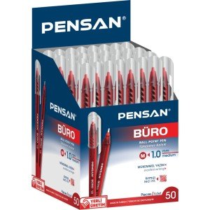 Pensan 2270 Büro Tükenmez Kalem Kırmızı