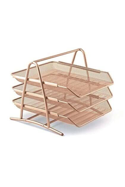 MAS 523 EVRAK RAFI 3 LÜ PERFORE ROSE GOLD