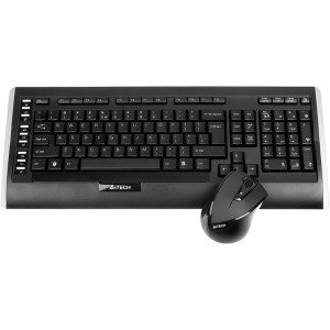 A-4 Tech 9300F Siyah Kablosuz  Q Klavye Mouse Set