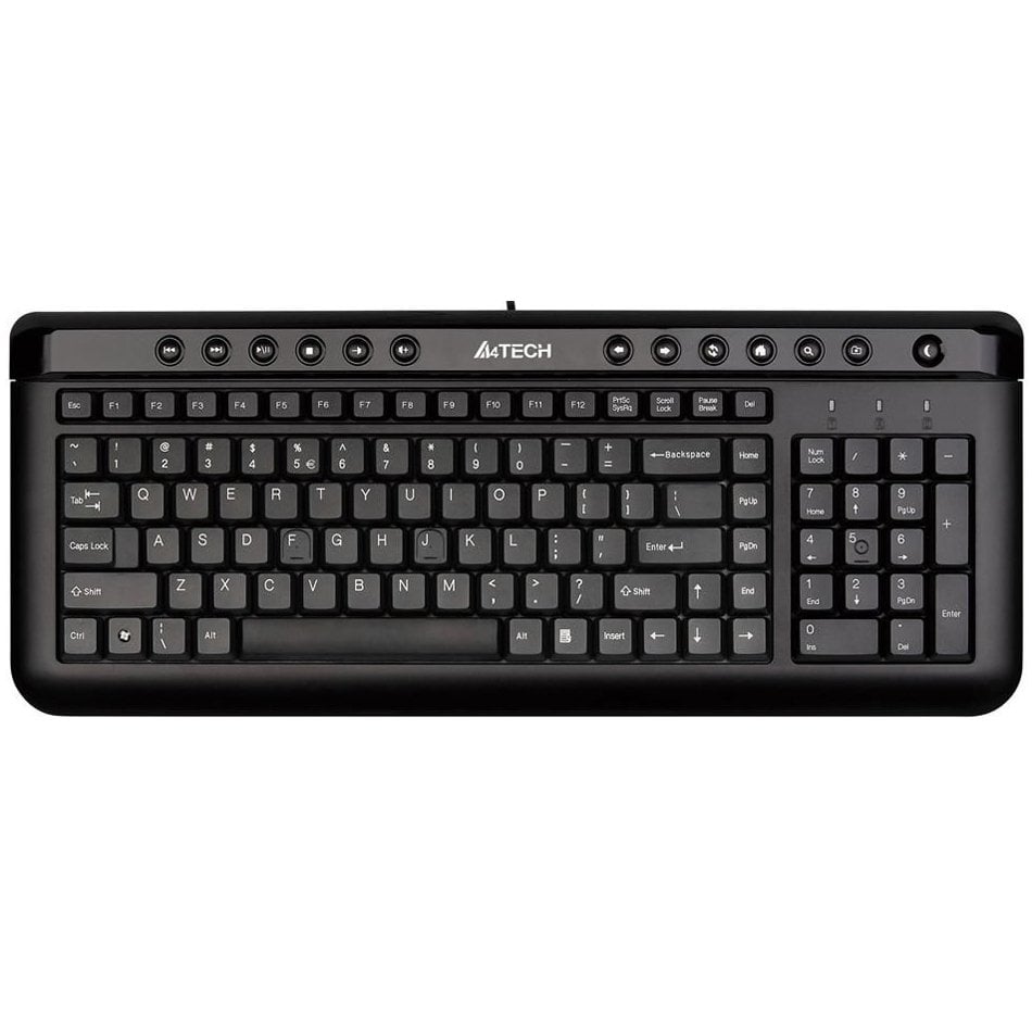 A4 Tech KL-40 F Usb Multimedya Siyah Klavye