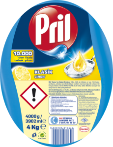 Pril Sıvı Bulaşık Deterjanı Limon 4 Kg