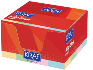 KRAF KÜP BLOK RENKLİ 8x8cm 117G