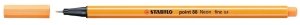 Stabilo 88/054 Fineliner Kalem Florasan Turuncu