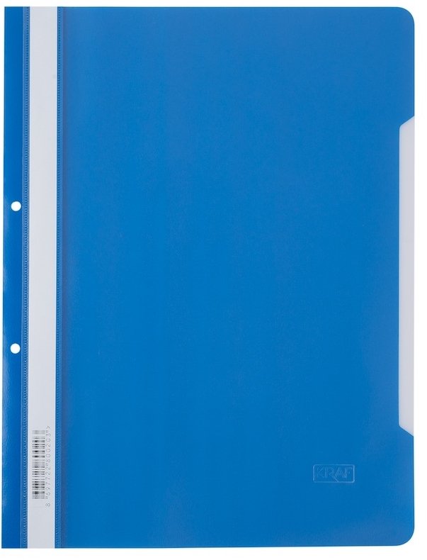Kraf 1000 Plastik Telli Dosya Mavi 50'li