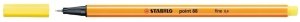 Stabilo 88/44 Fineliner Kalem Sarı