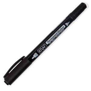 KRAF 250G ASETAT KALEMİ ÇİFT TARAFLI SİYAH