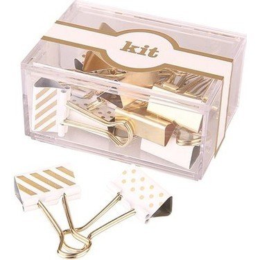Syloon Metal Klips Beyaz Altın (12 Adet)