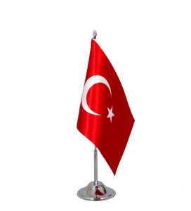 Buket BKT-136 Masaüstü Direk Bayrağı 15X22,5 Çift Katlı