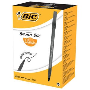 BİC ROUND STİC TÜKENMEZ KALEM SİYAH 60 LI