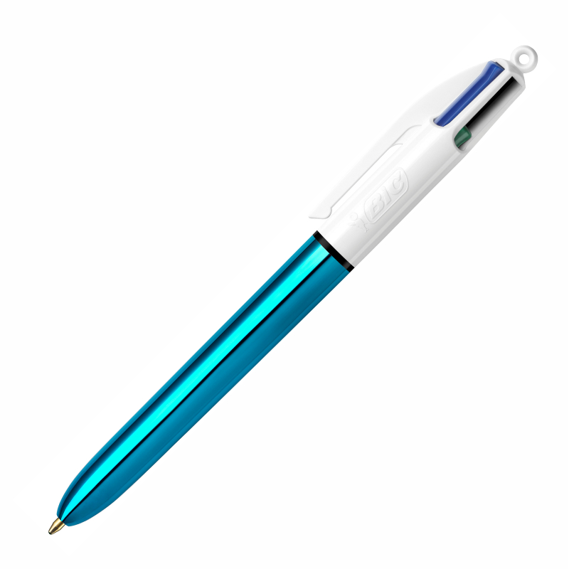 BİC TÜKENMEZ KALEM SHİNE 4 COLOURS MAVİ GÖVDE