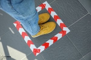 Leistung Yer İşaretleme Bandı 50mmX30Y Turuncu