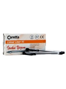 Caretta Colour Liner Tükenmez Kalem Siyah