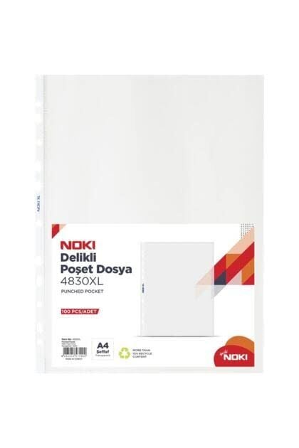 NOKİ 4830XL 40 MİC POŞET DOSYA 100 LÜ
