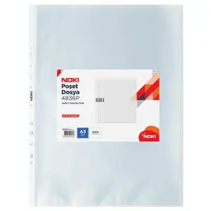 NOKİ 4836-P POŞET DOSYA A3 25 Lİ (DİKEY/ YATAY)