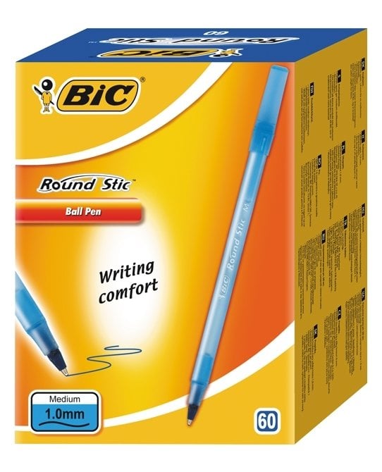 Bic Round Stick Tükenmez Kalem 60'lı Mavi