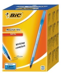 Bic Round Stick Tükenmez Kalem 60'lı Mavi