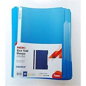 NOKİ TELLİ DOSYA ECO 4828 MAVİ 50 Lİ