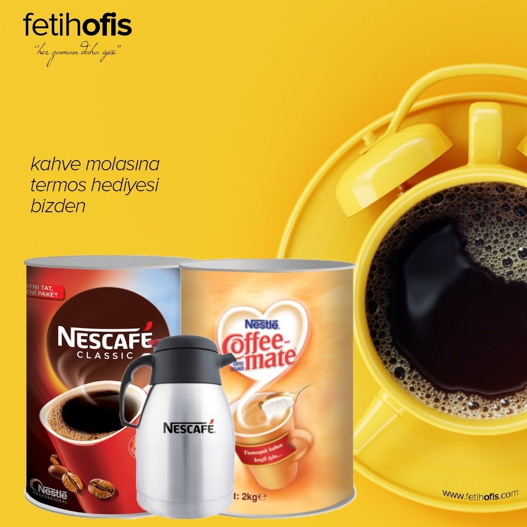Nescafe Classic 1000gr + Coffemate 2000gr (1,2 Lt Termos Hediyeli )