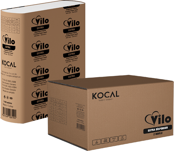 Vilo Soft Z Katlı Havlu 200 Ad X 12 Pk