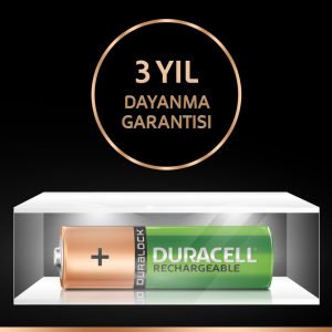 Duracell AA Şarj Edilebilir Pil 2500 mAh 2'li