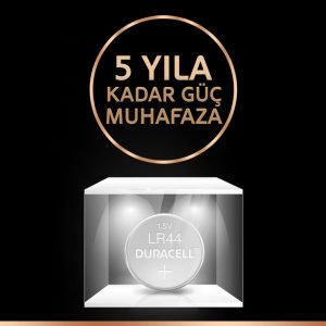 DURACELL PİL DÜĞME 1,5V 2 Lİ LR44