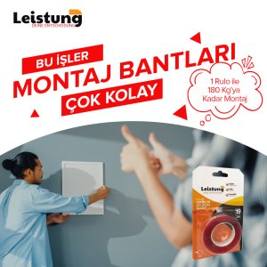 Leistung LT-1244 Silikon Montaj Bandı