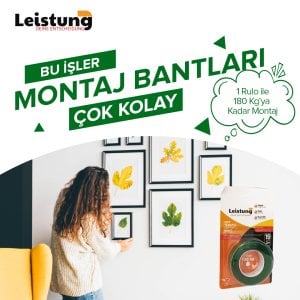 Leistung LT-1250 Çift Taraflı Şeffaf Montaj Bandı