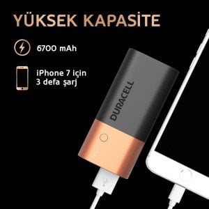 Duracell 6700 mAh Taşınabilir Şarj Cihazı