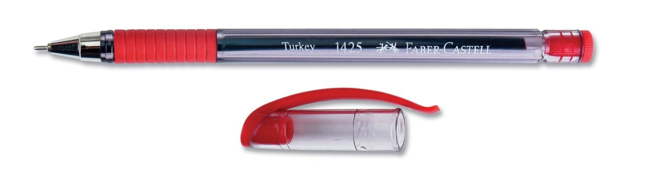 Faber Castell 1425 Tükenmez Kalem 10'lu Kırmızı