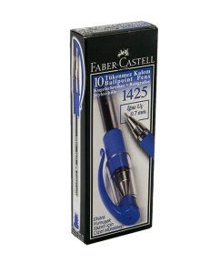 Faber Castell 1425 Tükenmez Kalem 10'lu Mavi