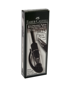 Faber Castell 1425 Tükenmez Kalem 10'lu Siyah