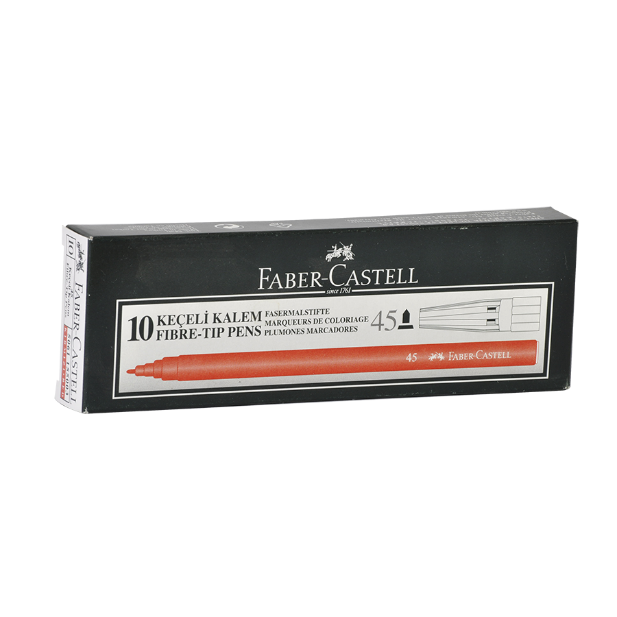 Faber Castell 45 Keçeli Kalem Kırmızı