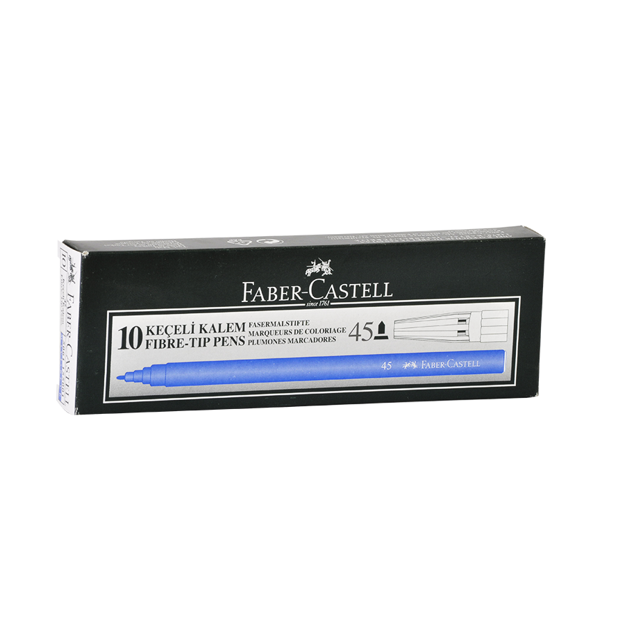 Faber Castell 45 Keçeli Kalem Mavi