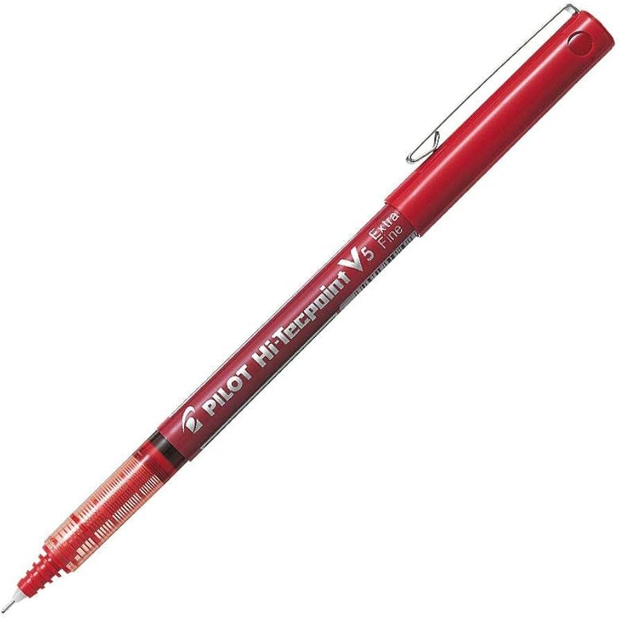PİLOT ROLLER KALEM İĞNE UÇ V5 KIRMIZI