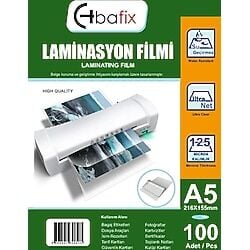 BAFİX LAMİNASYON FİLMİ A4 125MİC 100LÜ