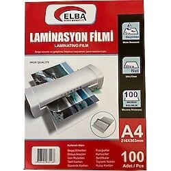 ELBA LAMİNASYON FİLMİ A4 100MİC