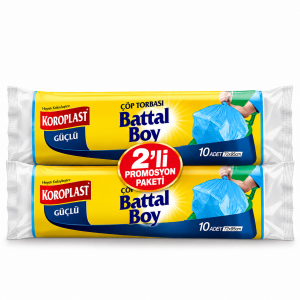 Koroplast Battal Çöp Poşeti 10'lu 1+1 2'li pkt