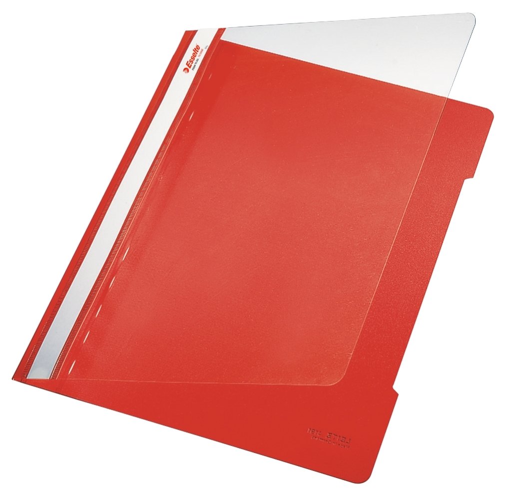 Esselte SLT-4199 Plastik Telli Dosya Kırmızı 50'li