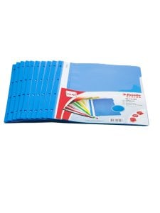 Esselte SLT-4199 Plastik Telli Dosya Mavi 50'li