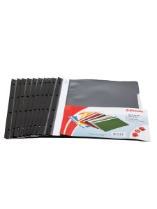 Esselte SLT-4199 Plastik Telli Dosya Siyah 50'li