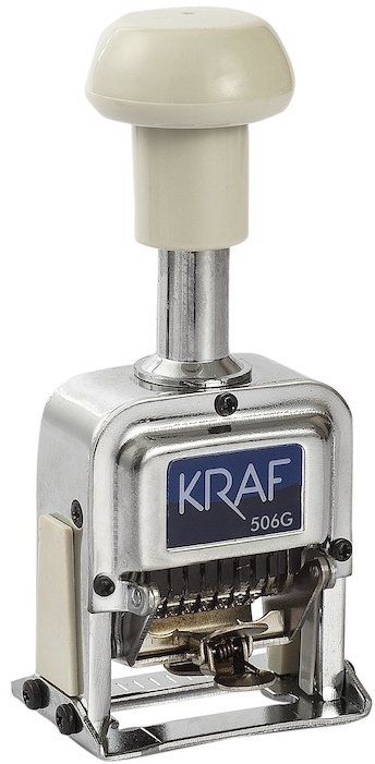 Kraf 506G 6 Hane Otomatik Numaratör