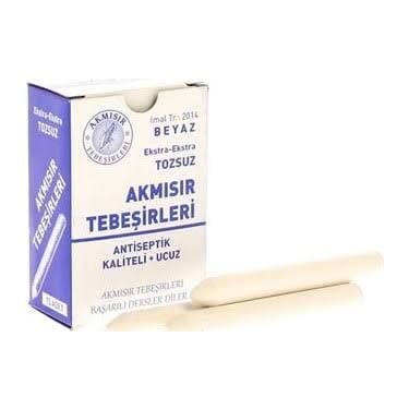 AKMISIR TEBEŞİR TOZSUZ 100 LÜ BEYAZ