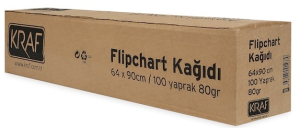 Kraf 702G Flipchart Kağıdı 64x90  Rulo  100 Adet