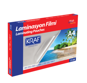 KRAF LAMİNASYON FİLMİ PARLAK A4 100 Mic.100 LÜ