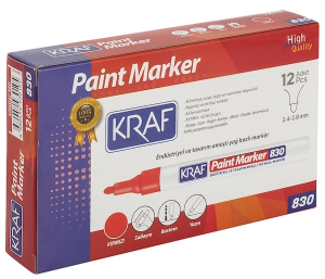 KRAF 830 PAİNT MARKER KIRMIZI