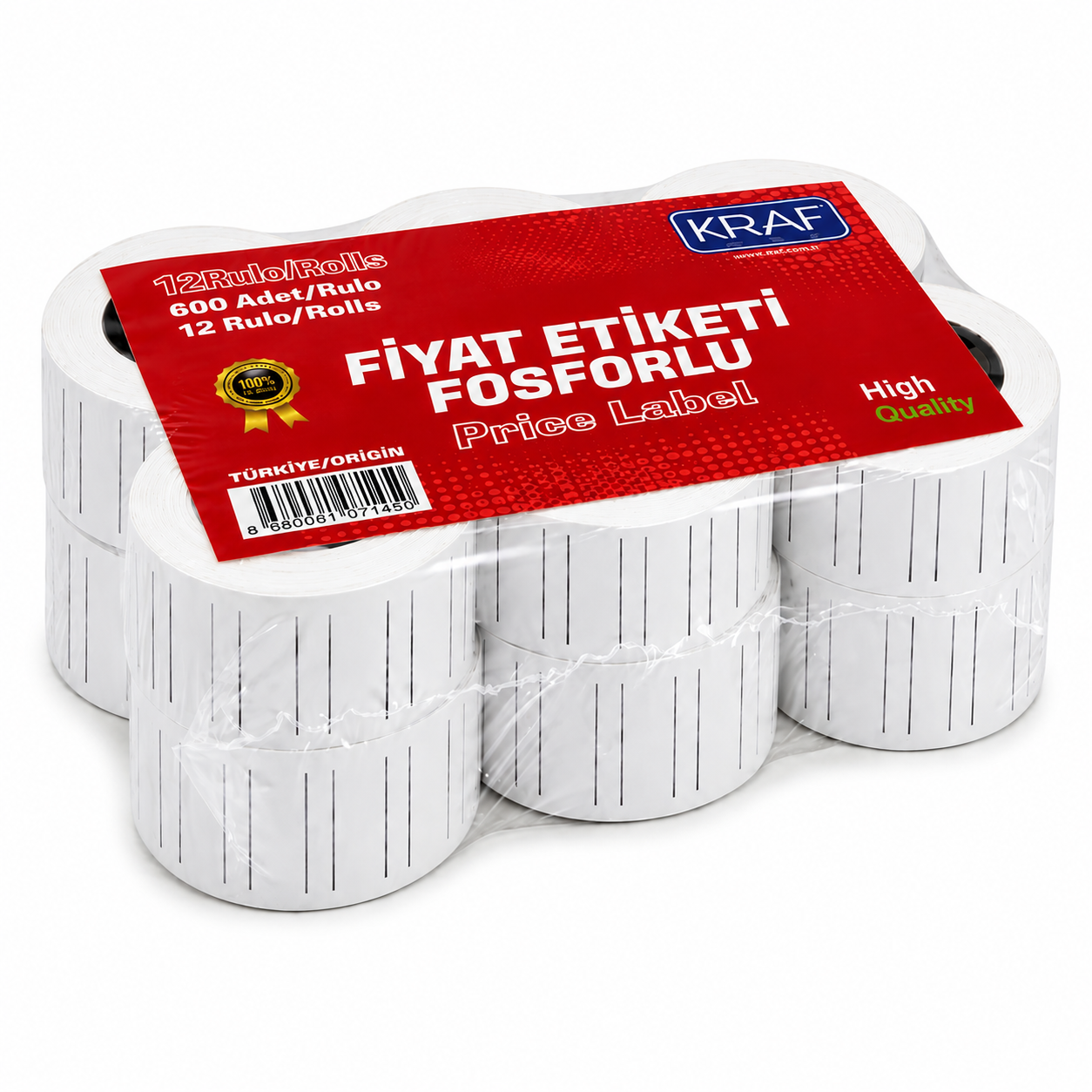 KRAF FİYAT ETİKETİ 12*21 BEYAZ 12 Lİ