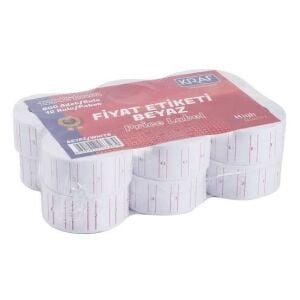 KRAF FİYAT ETİKETİ 12*21 BEYAZ 12 Lİ
