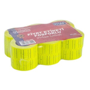 KRAF FİYAT ETİKETİ 12*21 SARI 12 Lİ
